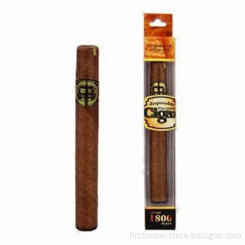 Disposable Electronic Cigars, Supports Up to 1,800 Puffs, OEM/ODM are Welcome